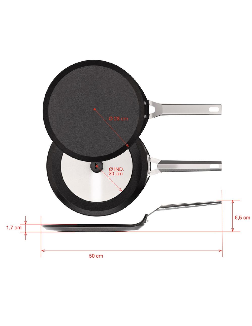 Valira CREPERA AIRE GAS-VITRO 28cm
