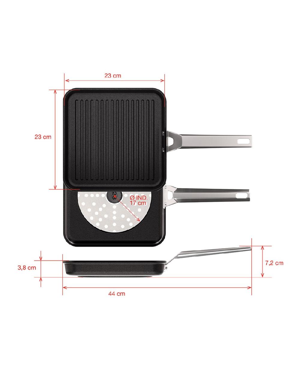 Valira GRILL AIRE INDUCCIÓN 23x23 Cm