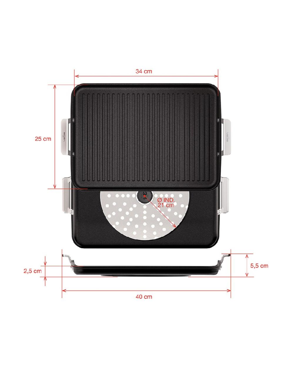 Valira GRILL AIRE INDUCCIÓN 34x25 Cm