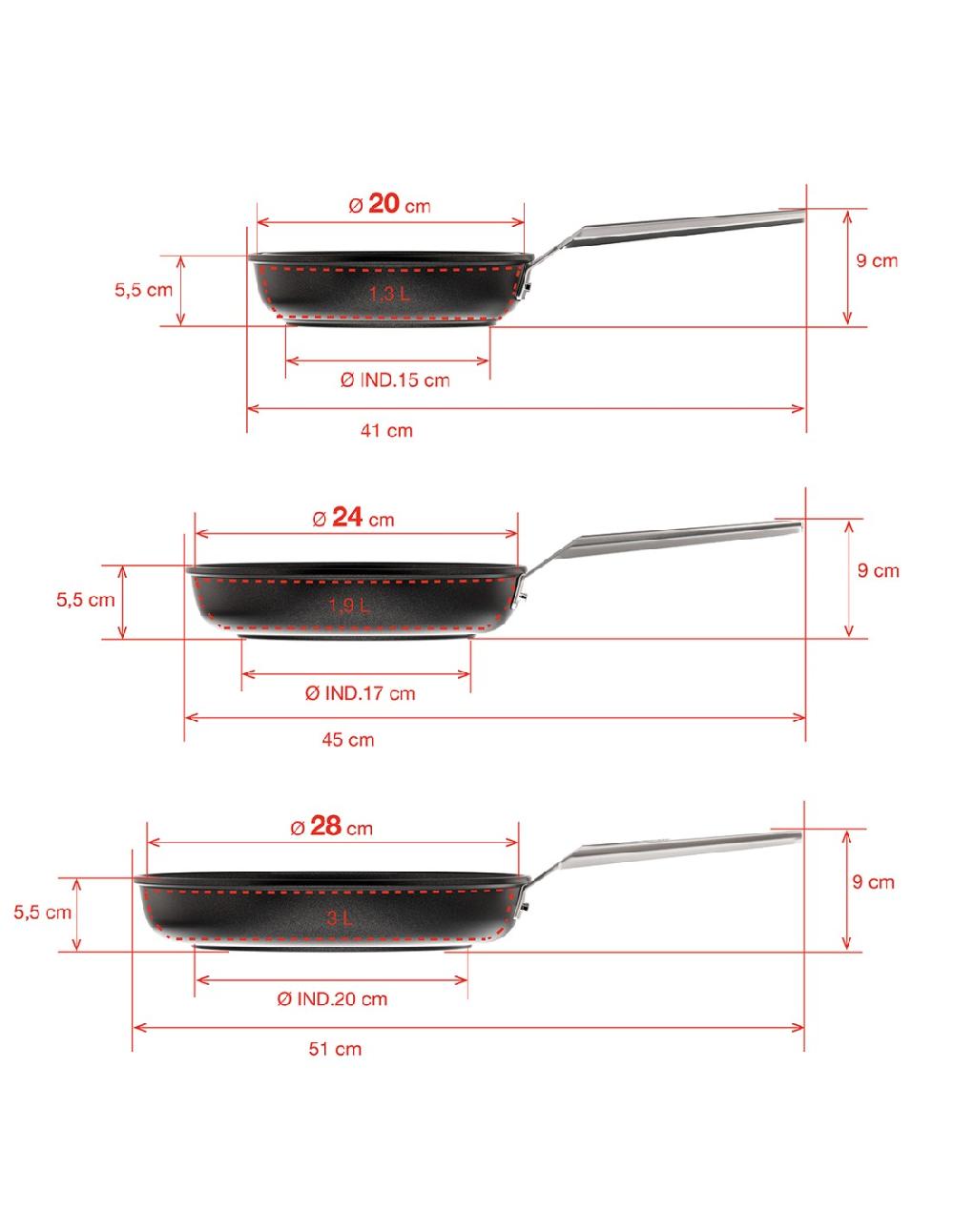 Valira SET 3 SARTENES AIRE INDUCCIÓN