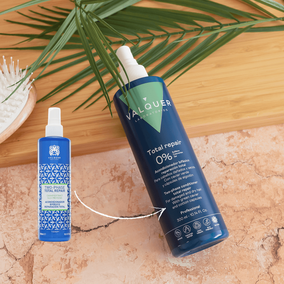 Valquer Laboratorios Acondicionador Bifásico Reparación Total Para Cabellos Dañados - 300 Ml