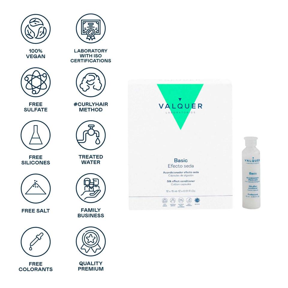 Valquer Laboratorios Acondicionador Capilar Efecto Seda - 12x15 Ml