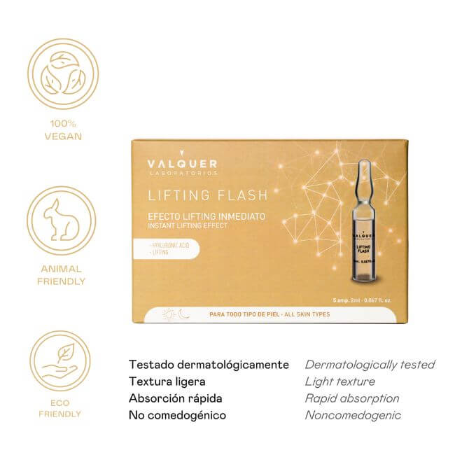Valquer Laboratorios Ampollas Lifting Flash - 5 X 2 Ml