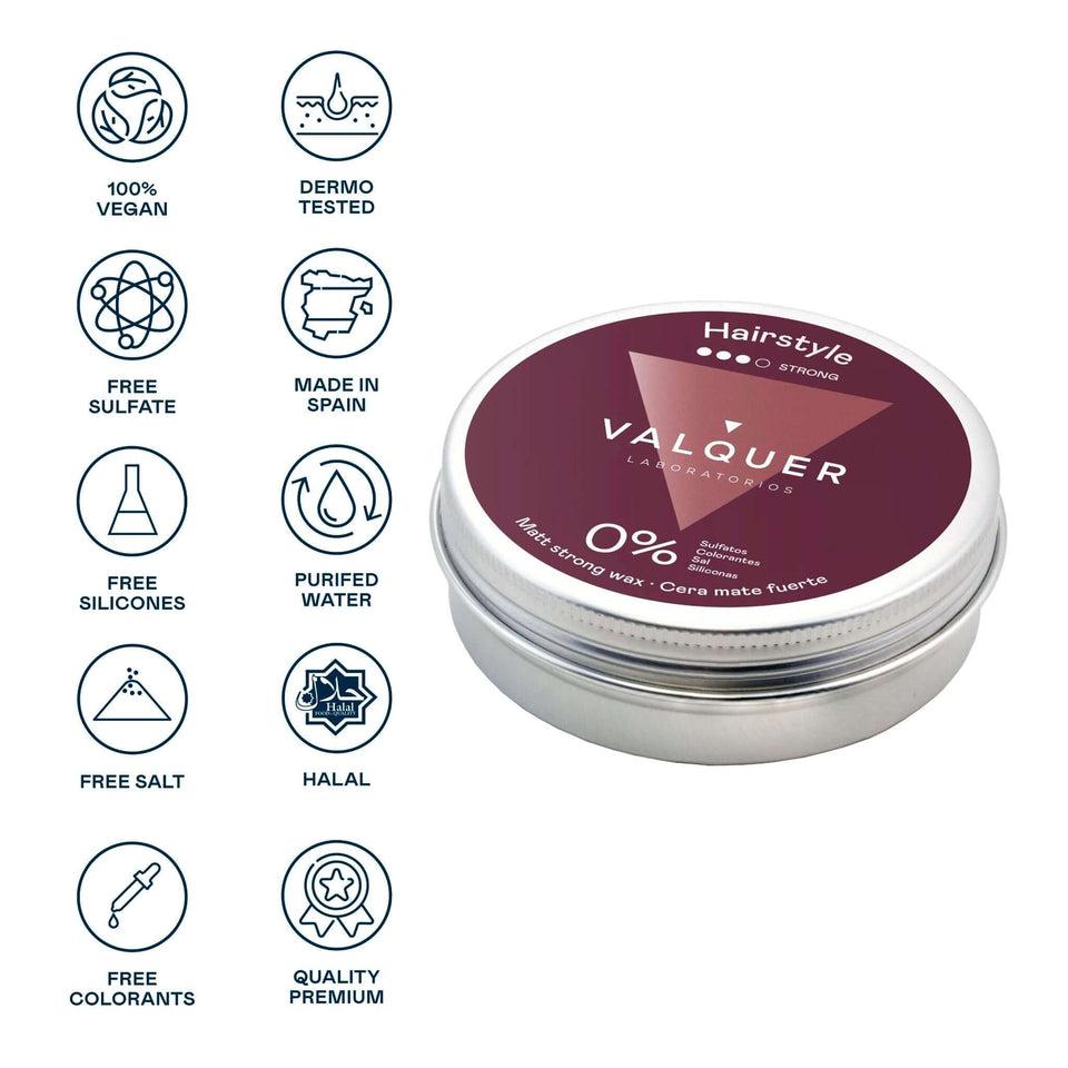 Valquer Laboratorios Cera Capilar Mate Fuerte - 100 Ml