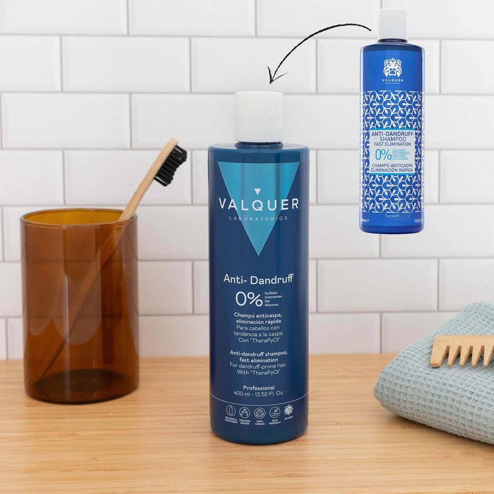 Valquer Laboratorios Champú Anticaspa - 0% Sin Sulfatos Ni Sal