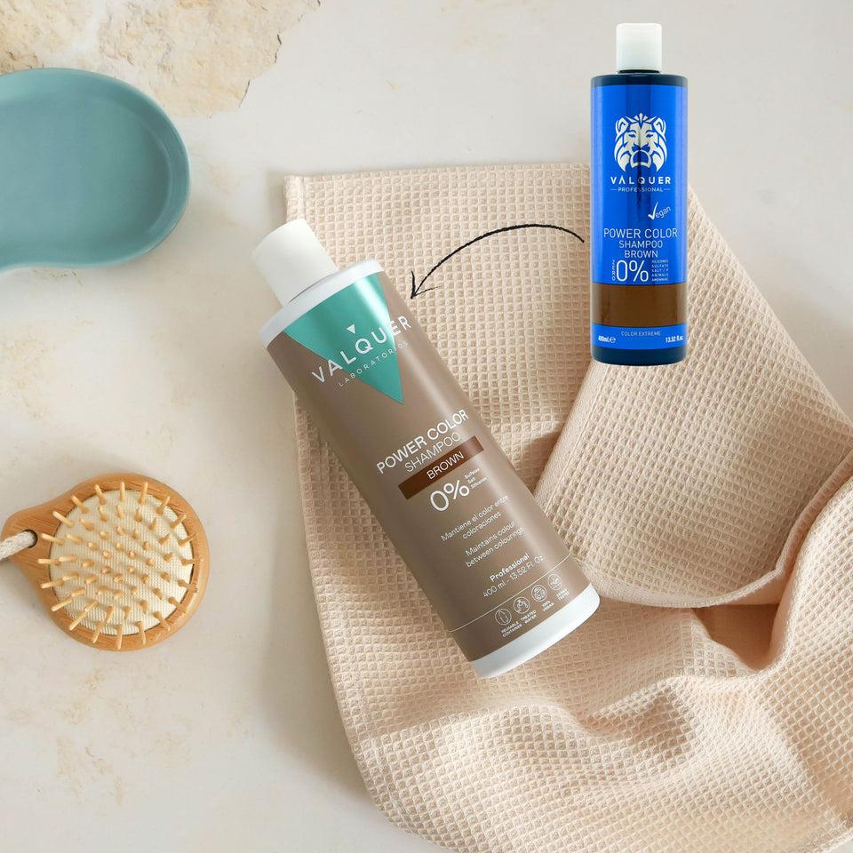 Valquer Laboratorios Champú Color Castaño - Power Color - 400 Ml