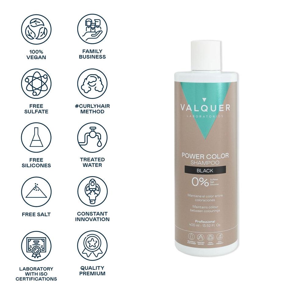 Valquer Laboratorios Champú Color Negro - Power Color - 400 Ml