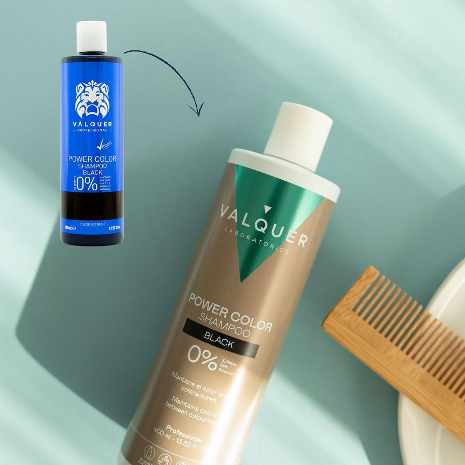 Valquer Laboratorios Champú Color Negro - Power Color - 400 Ml