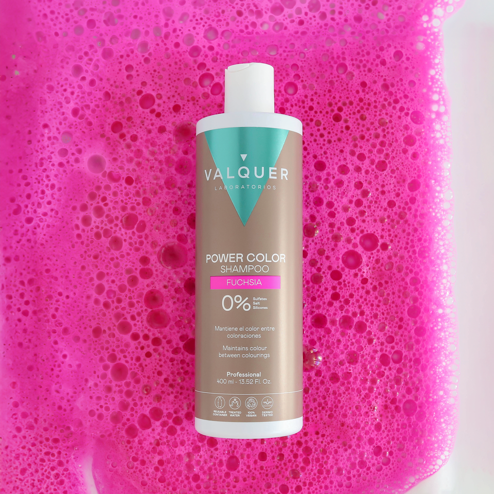 Valquer Laboratorios Champú Color Rosa - Power Color - 400 Ml