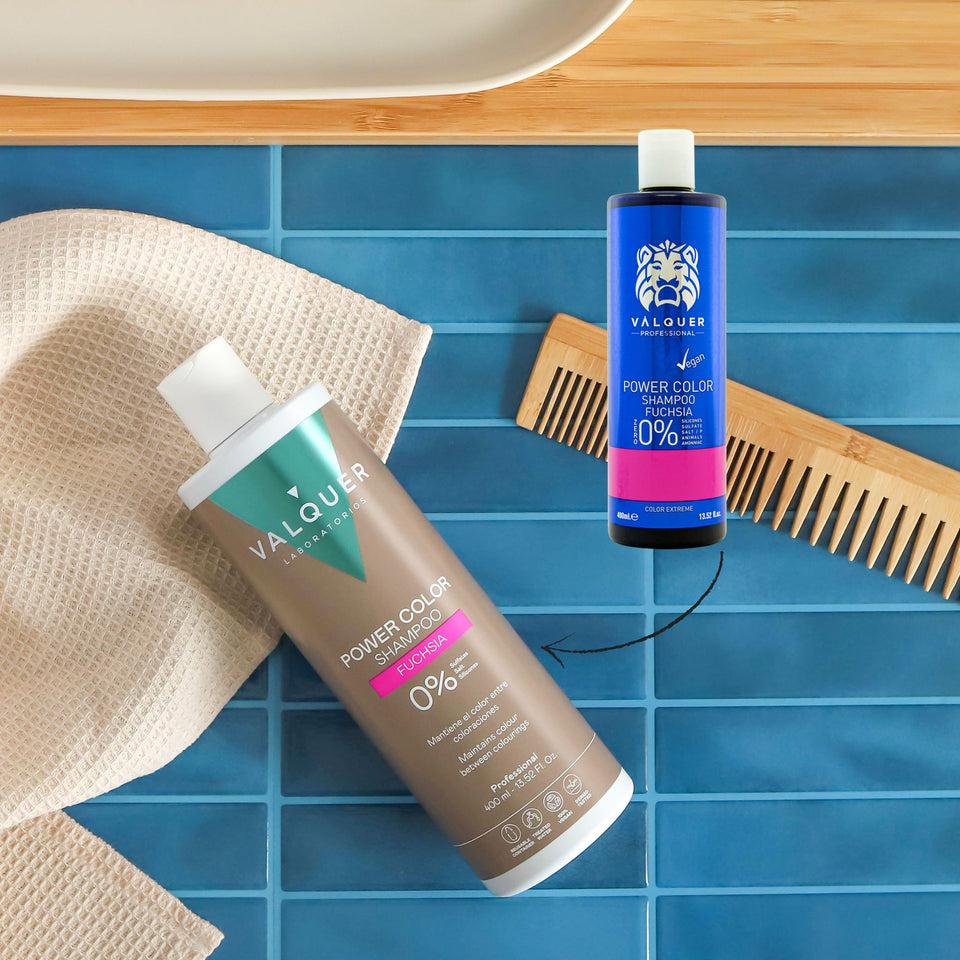 Valquer Laboratorios Champú Color Rosa - Power Color - 400 Ml
