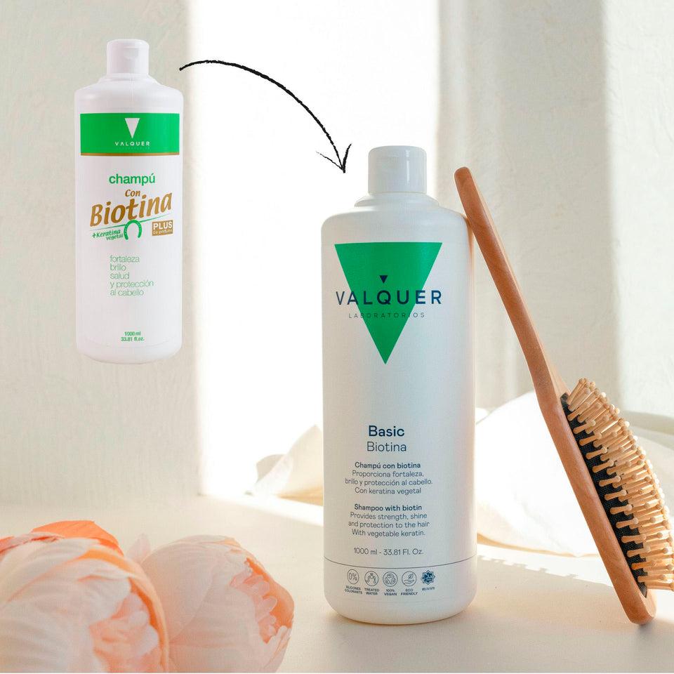 Valquer Laboratorios Champú Con Biotina & Keratina - 1000ml