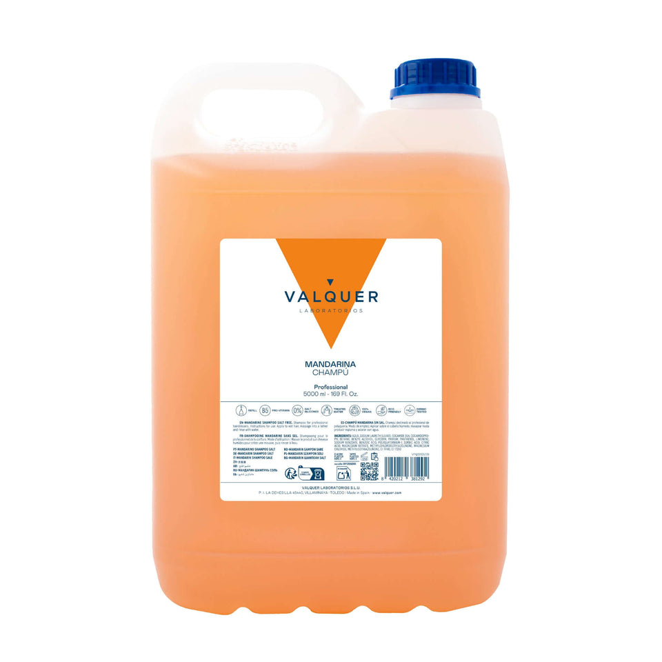 valquer laboratorios Champú mandarina sin sal - 5000 ml