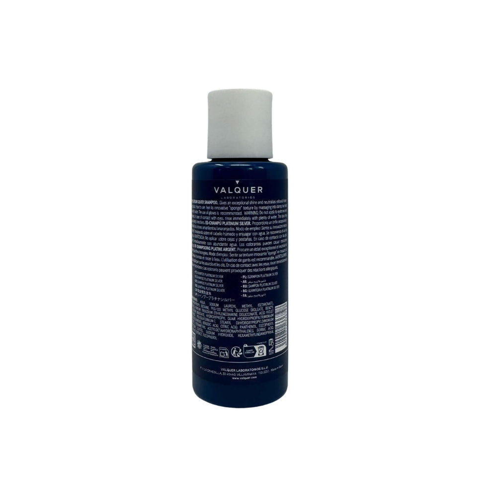 Valquer Laboratorios Champú Matizador 0% Sin Sulfatos - Silver Platinum - 75 Ml