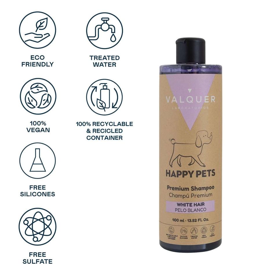 Valquer Laboratorios Champú Premium Para Mascotas De Pelo Blanco - 400 Ml