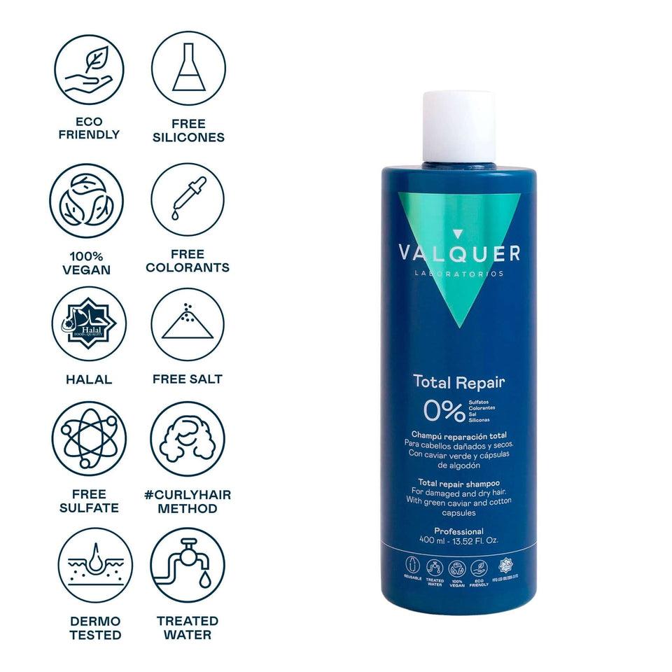 valquer Laboratorios Champú Reparador Para Cabello Dañado - 0% Sin Sulfatos