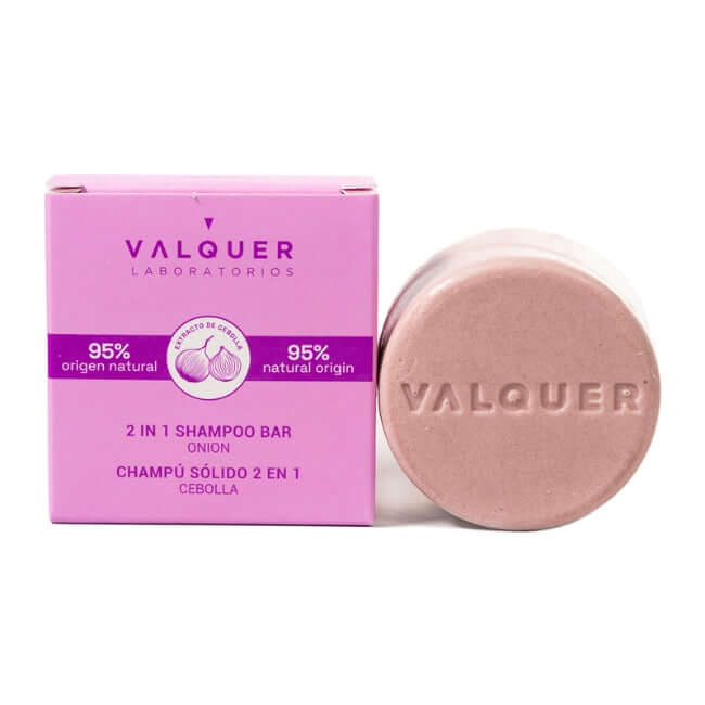 valquer laboratorios Champú sólido 2 en 1 Cebolla - 70 g