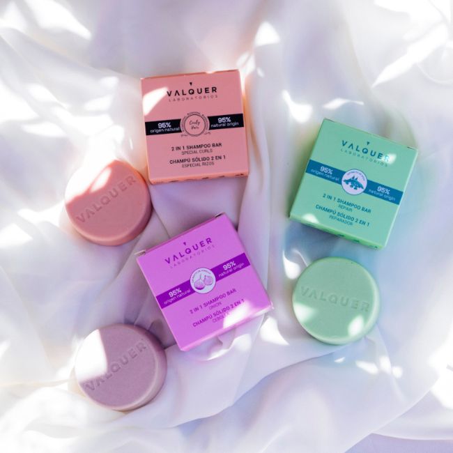 Valquer Laboratorios Champú Sólido 2 En 1 Método Curly (Especial Rizos) - 70 G