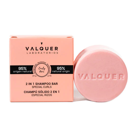 valquer laboratorios Champú sólido 2 en 1 Método Curly (Especial rizos) - 70 g