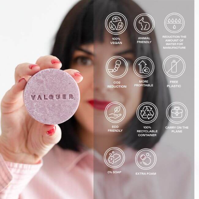 Valquer Laboratorios Champú Sólido Luxe (extracto De Arándano Y Aguacate) - 50 G