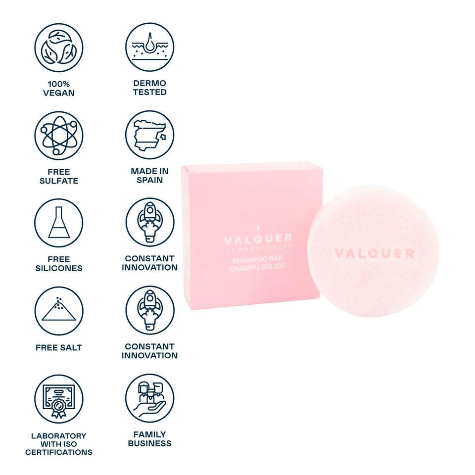 Valquer Laboratorios Champú Sólido Sin Sulfatos Petal Cabello Seco - 50 G