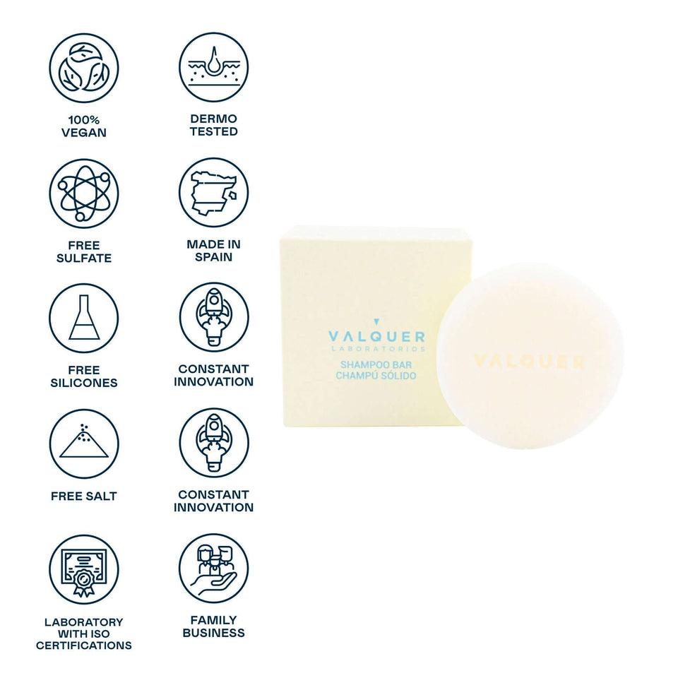 Valquer Laboratorios Champú Sólido Sin Sulfatos Pure Cabello Graso - 50 G
