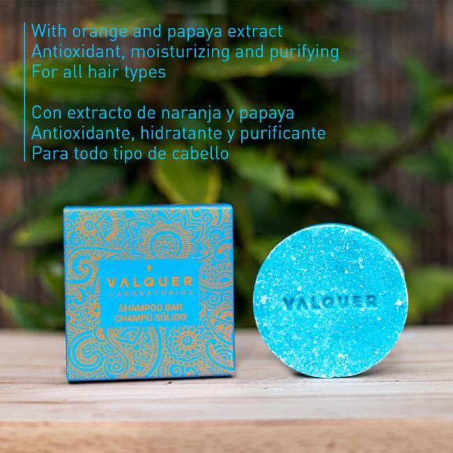 Valquer Laboratorios Champú Sólido Sunrise (extracto De Naranja Y Papaya) - 50 G