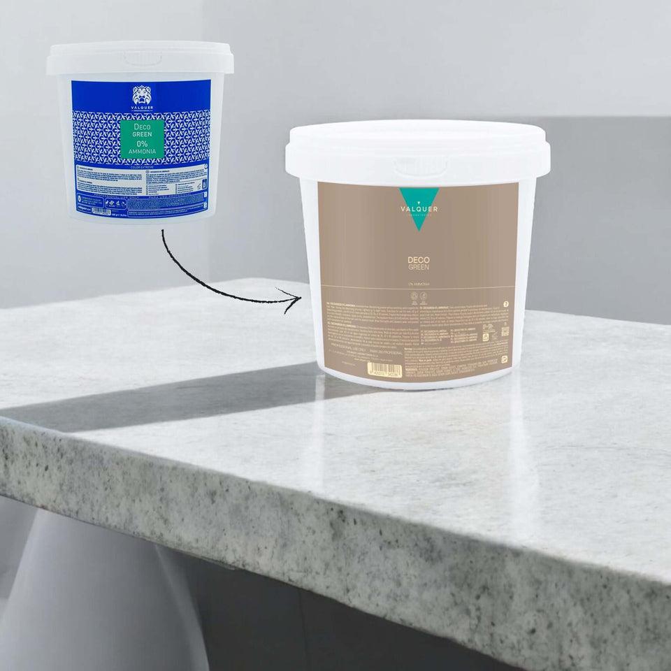 Valquer Laboratorios Decolorante SIN Amoniaco - Polvos Decogreen 0% - 1000 G