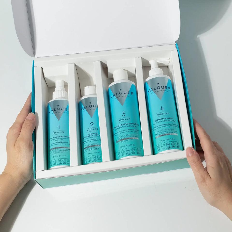 Valquer Laboratorios Estuche Bioplex - Tratamiento Completo Para Reconstrucción Y Protección Capilar - 975 Ml