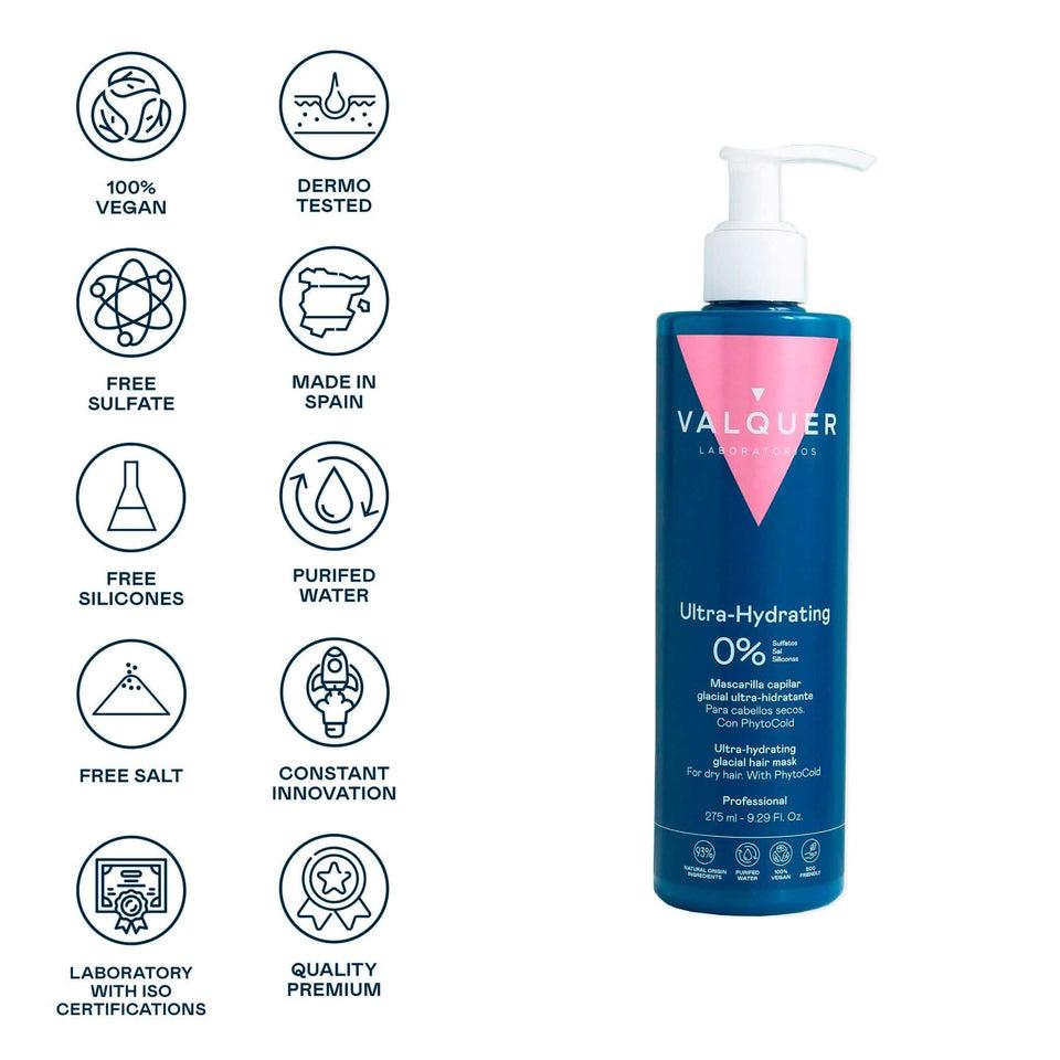 Valquer Laboratorios Mascarilla Cabello Seco - Hidratante Efecto Frío