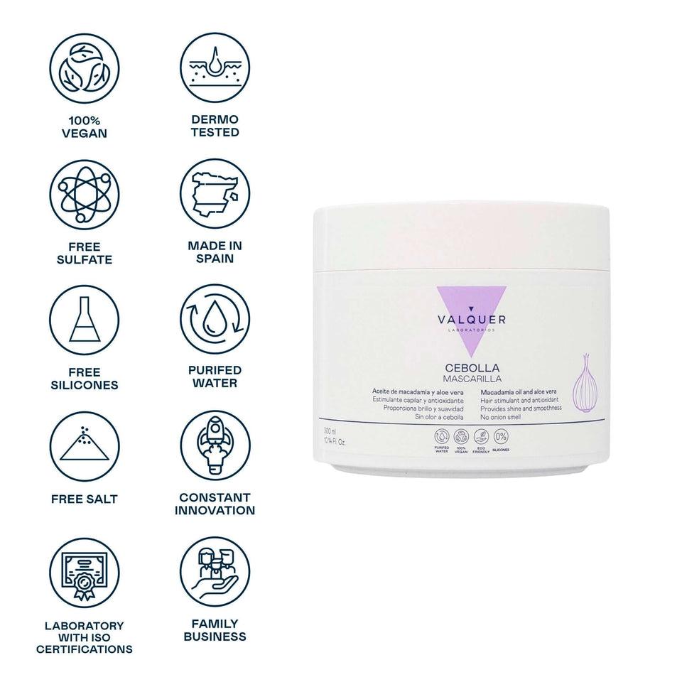 Valquer Laboratorios Mascarilla Capilar De Cebolla - 300 Ml