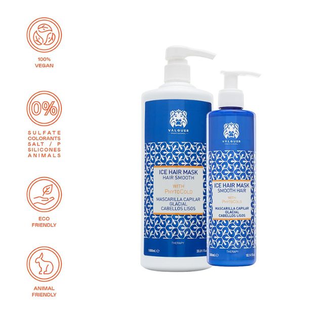 Valquer Laboratorios Mascarilla Capilar Glacial Para Cabellos Lisos