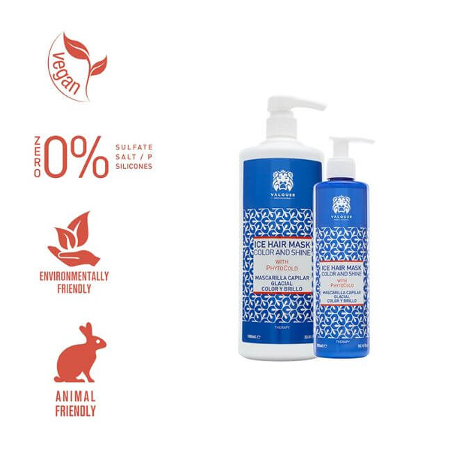 Valquer Laboratorios Mascarilla Capilar Glacial Potenciador Color Y Brillo Para Cabellos Teñidos