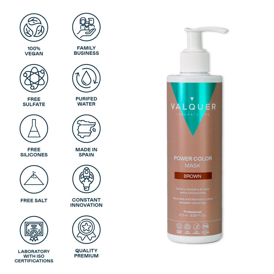 Valquer Laboratorios Mascarilla Color Castaño - Power Color - 275 Ml