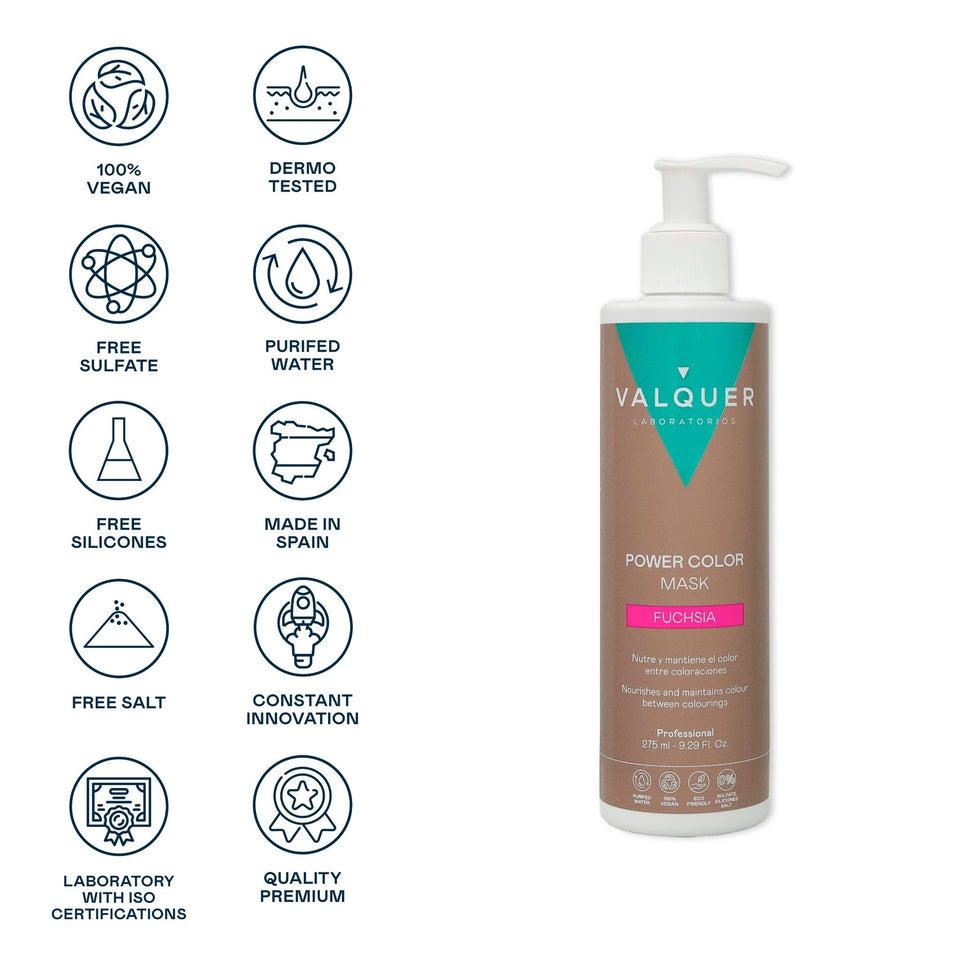 Valquer Laboratorios Mascarilla Color Fucsia / Rosa - Power Color - 275 Ml