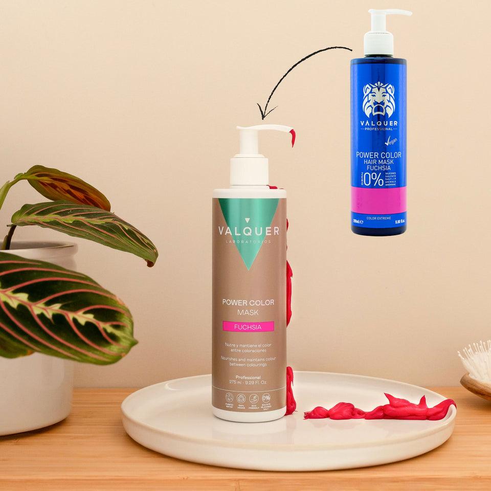 Valquer Laboratorios Mascarilla Color Fucsia / Rosa - Power Color - 275 Ml