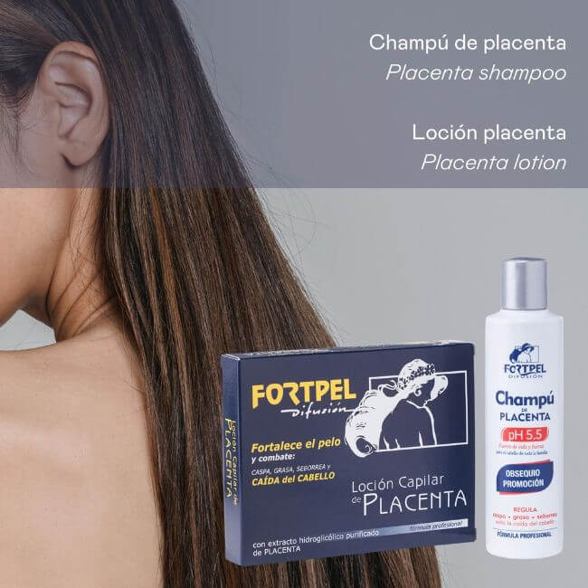 Valquer Laboratorios Pack 6 Viales Placenta 6x15 Ml + Champú Placenta - 200 Ml