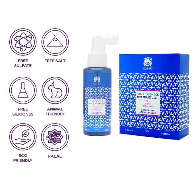 Valquer Laboratorios Pack Anticaida Champú + Shock ADN Molecular - 500 Ml