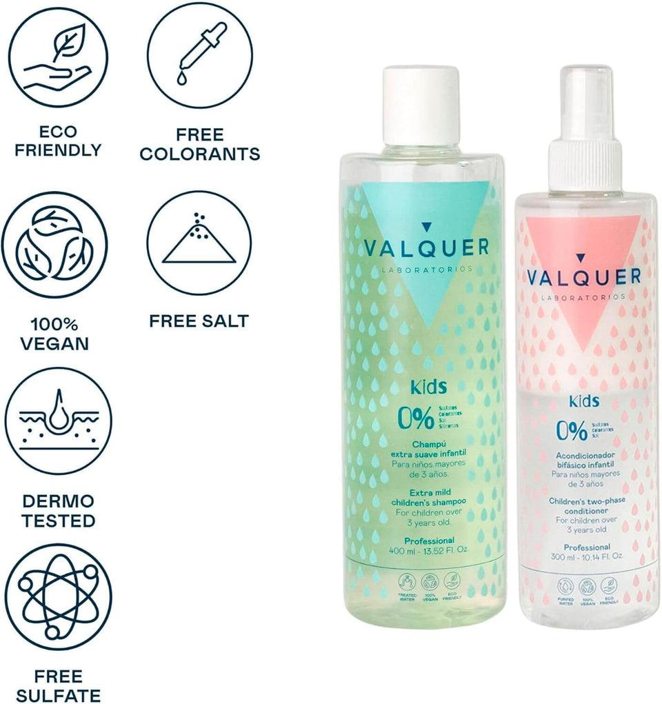 Valquer Laboratorios Pack Champú Y Acondicionador Bifásico Infantil - 700 Ml