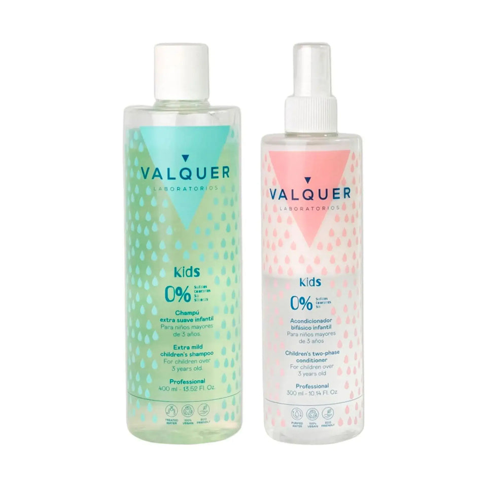 valquer laboratorios Pack Champú y Acondicionador Bifásico Infantil - 700 ml