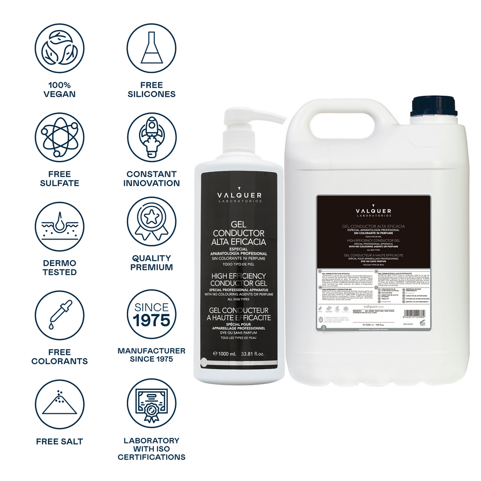 Valquer Laboratorios Pack Gel Conductor Facial & Corporal - 6000 Ml