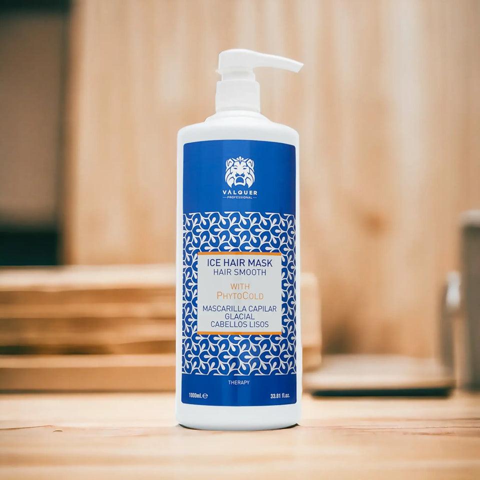 Valquer Laboratorios Pack Para Cabellos Lisos - Champú Y Mascarilla Capilar Glacial - 1000 Ml + 975 Ml