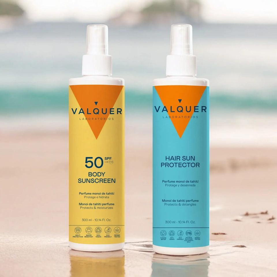 Valquer Laboratorios Pack Protector Solar Corporal SPF 50 Y Protector Solar Capilar - 600 Ml