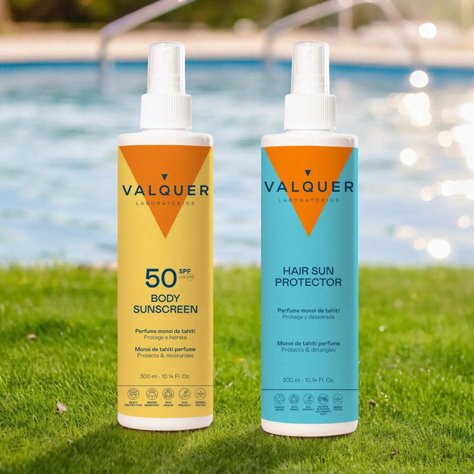 Valquer Laboratorios Pack Protector Solar Corporal SPF 50 Y Protector Solar Capilar - 600 Ml