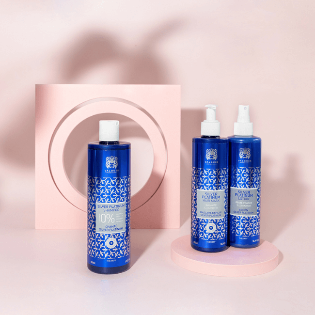 Valquer Laboratorios Pack Silver - Champú Mascarilla Y Loción -1000 Ml