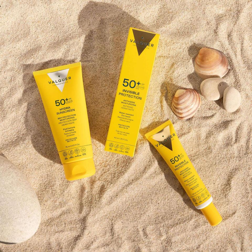 Valquer Laboratorios Pack Solar Facial Invisible Protection E Hydra Sunscreen SPF 50+ - 115 Ml