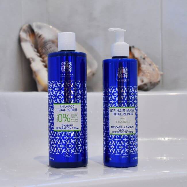 Valquer Laboratorios Pack Total Repair Para Cabellos Dañados - Champú Mascarilla Y Acondicionador Bifásico - 1000 Ml