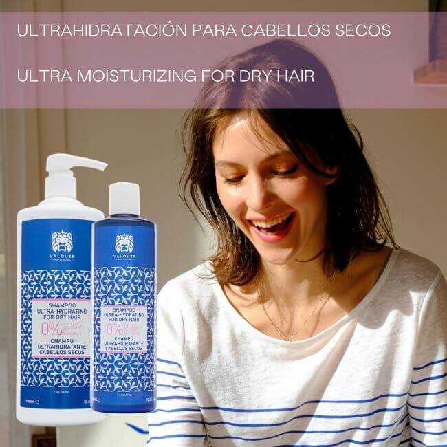 Valquer Laboratorios Pack Ultrahidratante Champú Ice Hair Mask Y Acondicionador Bifásico Para Cabellos Secos - 1000 Ml