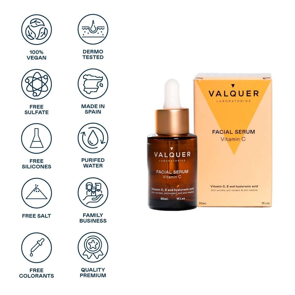 Valquer Laboratorios Sérum Facial De Vitamina C & Ácido Hialurónico - 30ml