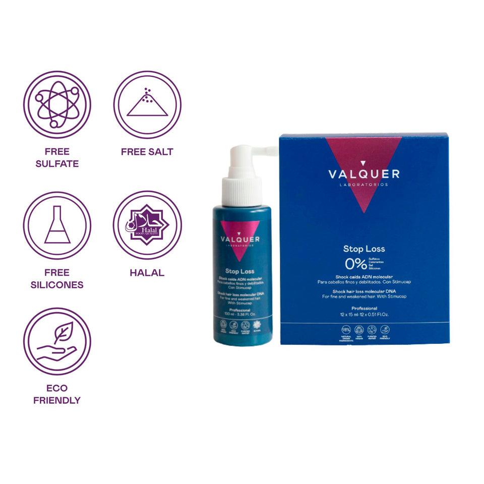 Valquer Laboratorios Shock Caída ADN Molecular - Loción Anticaída Cabello