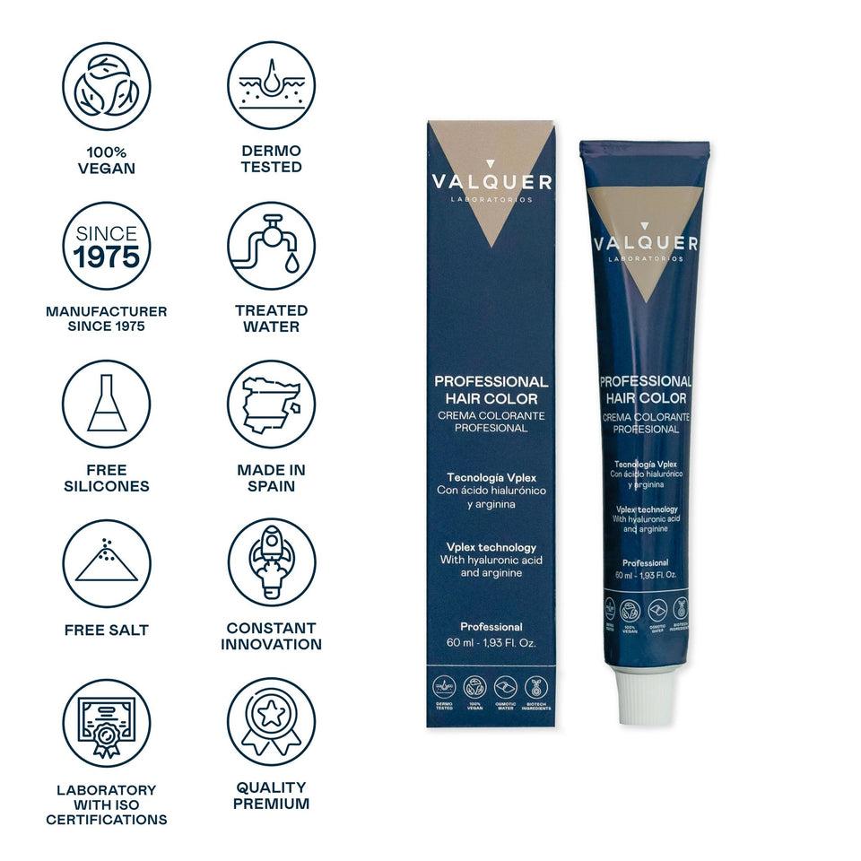 Valquer Laboratorios Tinte 10.7 Rubio Platino Beige - 60 Ml